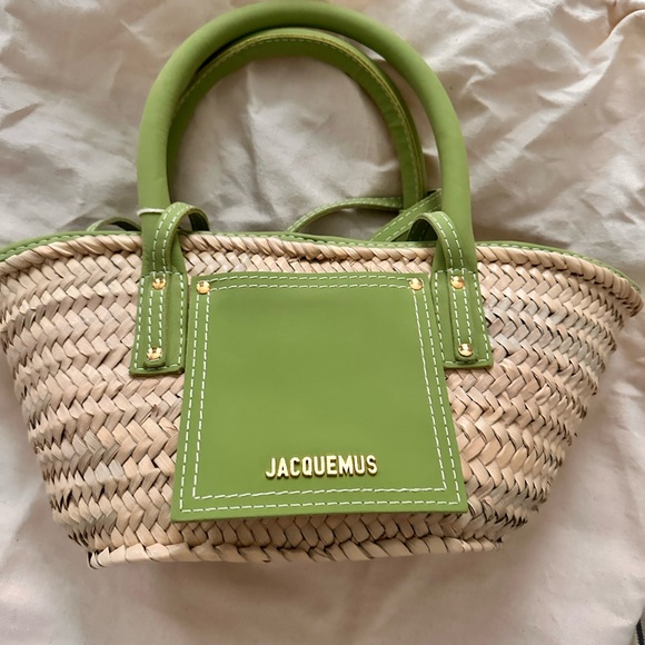 Jacquemus Olive and Beige Tote Bag - Picture 2 of 4